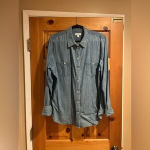 Nordstrom Women’s Denim Casual Button-Down Shirt